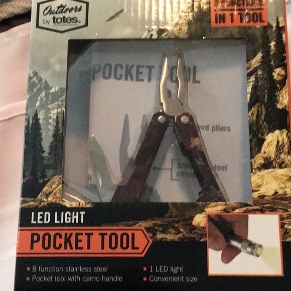 Totes outdoors led light pocket tool 8 functions in 1 tool preowned never used - Picture 4 of 5